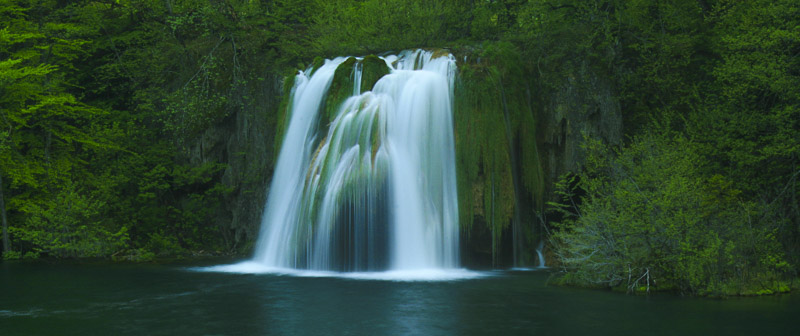 Green Pool Waterfall, Plitvice Lakes National Park, Croatia
