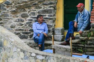 Fishermen of Riomaggiore, Cinque Terre, Italy