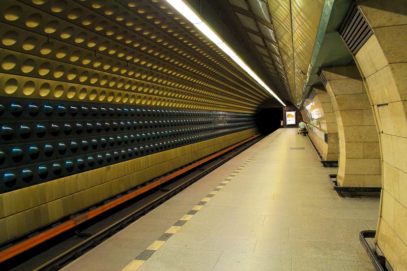 Jiřiho y Poděbrad Metro Station, Prague, Czech Republic