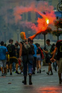 Celebrating with a Flare