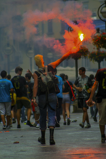 Celebrating with a Flare