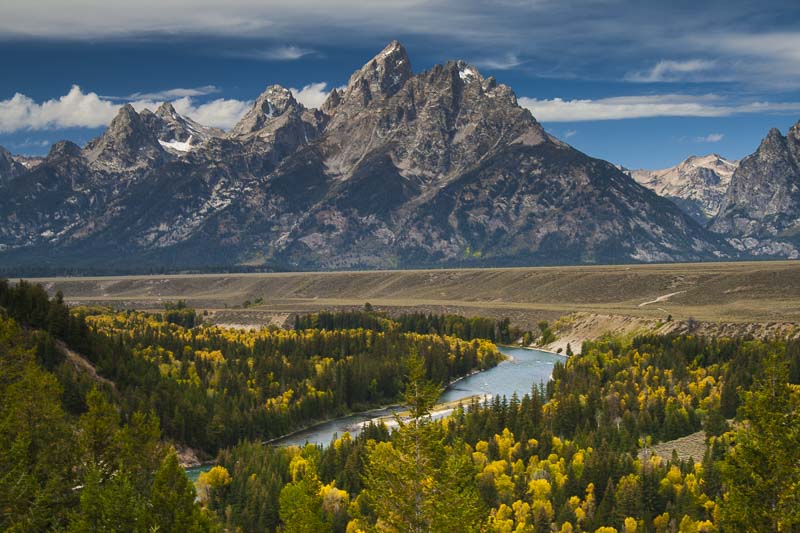 Tetons from Ansel Adam's Point, Grand Teton National Park, Wyoming